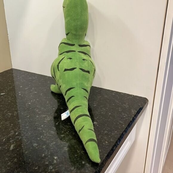 Lissipuppe T Rex Dinosaur Green Dino Plush Stuffed Animal Stripes - Picture 4 of 7